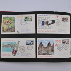 Collection enveloppes premier jour d'émission de France 1956-1959 en un album.