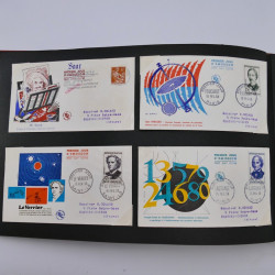 Collection enveloppes premier jour d'émission de France 1956-1959 en un album.