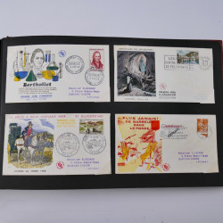 Collection enveloppes premier jour d'émission de France 1956-1959 en un album.