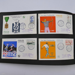 Collection enveloppes premier jour d'émission de France 1956-1959 en un album.