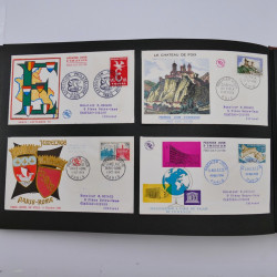 Collection enveloppes premier jour d'émission de France 1956-1959 en un album.