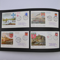 Collection enveloppes premier jour d'émission de France 1956-1959 en un album.