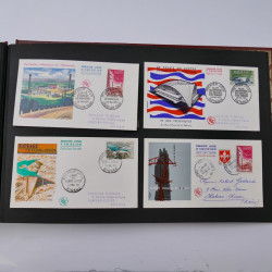Collection enveloppes premier jour d'émission de France 1956-1959 en un album.