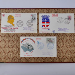 Collection enveloppes premier jour d'émission de France 1956-1959 en un album.