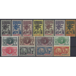 Dahomey timbres N°18-32 série Faidherbe neuf*.