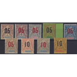 Dahomey timbres N°33-42 série Groupe neuf*.