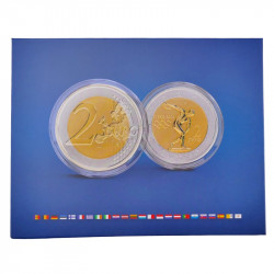 Lot de 35 monnaies 2 euros Monaco Albert II émises entre 2011-2024.