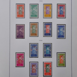 Collection timbres de Dahomey 1913-1944 neuf* complet sur feuilles Moc.