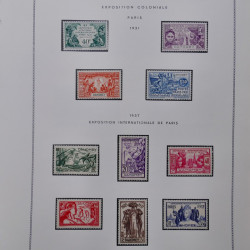 Collection timbres de Dahomey 1913-1944 neuf* complet sur feuilles Moc.