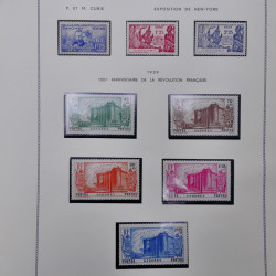 Collection timbres de Dahomey 1913-1944 neuf* complet sur feuilles Moc.