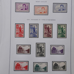Collection timbres de Dahomey 1913-1944 neuf* complet sur feuilles Moc.