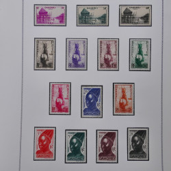 Collection timbres de Dahomey 1913-1944 neuf* complet sur feuilles Moc.