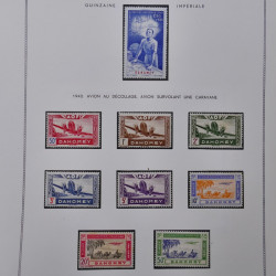 Collection timbres de Dahomey 1913-1944 neuf* complet sur feuilles Moc.