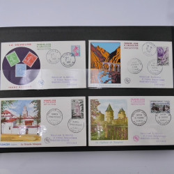 Collection enveloppes premier jour d'émission de France 1960-1978 en 5 albums.