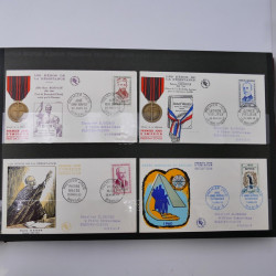Collection enveloppes premier jour d'émission de France 1960-1978 en 5 albums.