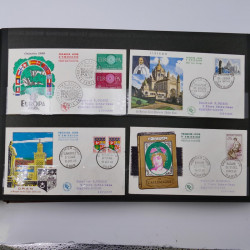 Collection enveloppes premier jour d'émission de France 1960-1978 en 5 albums.