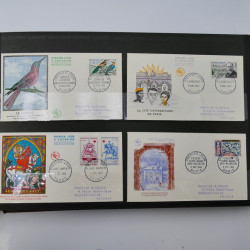 Collection enveloppes premier jour d'émission de France 1960-1978 en 5 albums.
