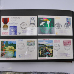 Collection enveloppes premier jour d'émission de France 1960-1978 en 5 albums.