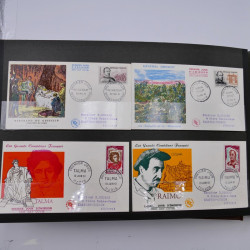 Collection enveloppes premier jour d'émission de France 1960-1978 en 5 albums.