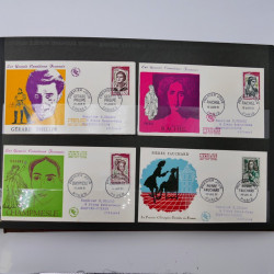 Collection enveloppes premier jour d'émission de France 1960-1978 en 5 albums.