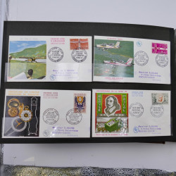 Collection enveloppes premier jour d'émission de France 1960-1978 en 5 albums.