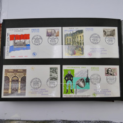 Collection enveloppes premier jour d'émission de France 1960-1978 en 5 albums.