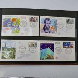 Collection enveloppes premier jour d'émission de France 1960-1978 en 5 albums.
