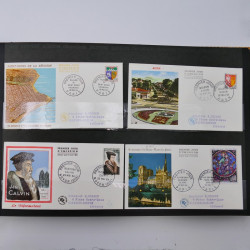 Collection enveloppes premier jour d'émission de France 1960-1978 en 5 albums.