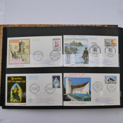 Collection enveloppes premier jour d'émission de France 1960-1978 en 5 albums.