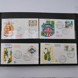 Collection enveloppes premier jour d'émission de France 1960-1978 en 5 albums.