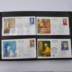 Collection enveloppes premier jour d'émission de France 1960-1978 en 5 albums.
