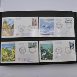 Collection enveloppes premier jour d'émission de France 1960-1978 en 5 albums.