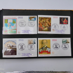 Collection enveloppes premier jour d'émission de France 1960-1978 en 5 albums.