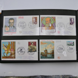 Collection enveloppes premier jour d'émission de France 1960-1978 en 5 albums.