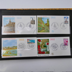 Collection enveloppes premier jour d'émission de France 1960-1978 en 5 albums.