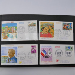 Collection enveloppes premier jour d'émission de France 1960-1978 en 5 albums.
