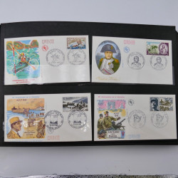 Collection enveloppes premier jour d'émission de France 1960-1978 en 5 albums.