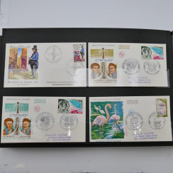 Collection enveloppes premier jour d'émission de France 1960-1978 en 5 albums.