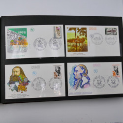 Collection enveloppes premier jour d'émission de France 1960-1978 en 5 albums.