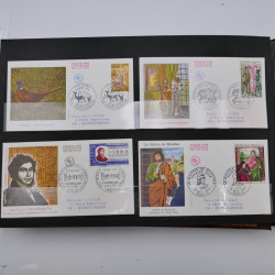 Collection enveloppes premier jour d'émission de France 1960-1978 en 5 albums.