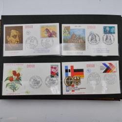Collection enveloppes premier jour d'émission de France 1960-1978 en 5 albums.