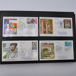 Collection enveloppes premier jour d'émission de France 1960-1978 en 5 albums.