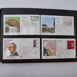Collection enveloppes premier jour d'émission de France 1960-1978 en 5 albums.