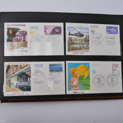 Collection enveloppes premier jour d'émission de France 1960-1978 en 5 albums.