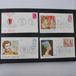 Collection enveloppes premier jour d'émission de France 1960-1978 en 5 albums.