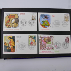 Collection enveloppes premier jour d'émission de France 1960-1978 en 5 albums.