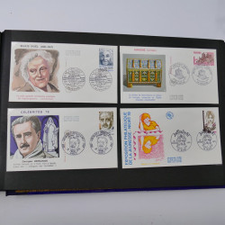 Collection enveloppes premier jour d'émission de France 1960-1978 en 5 albums.