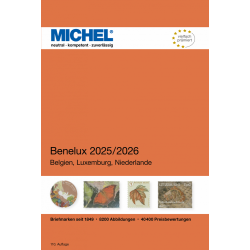 Catalogue de cotation Michel timbres de Benelux 2025-2026.