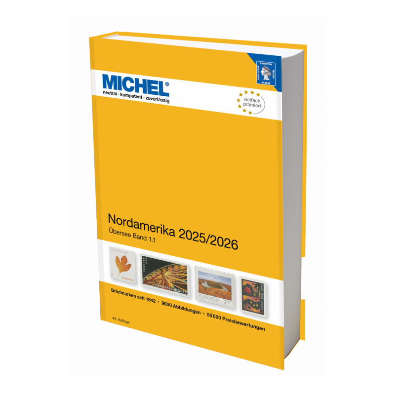 Catalogue de cotation Michel timbres d'Amérique du Nord 2025/2026.