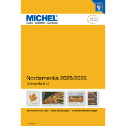 Catalogue de cotation Michel timbres d'Amérique du Nord 2025/2026.